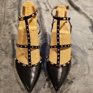 INC International Concepts Sexy Black Studded Heels